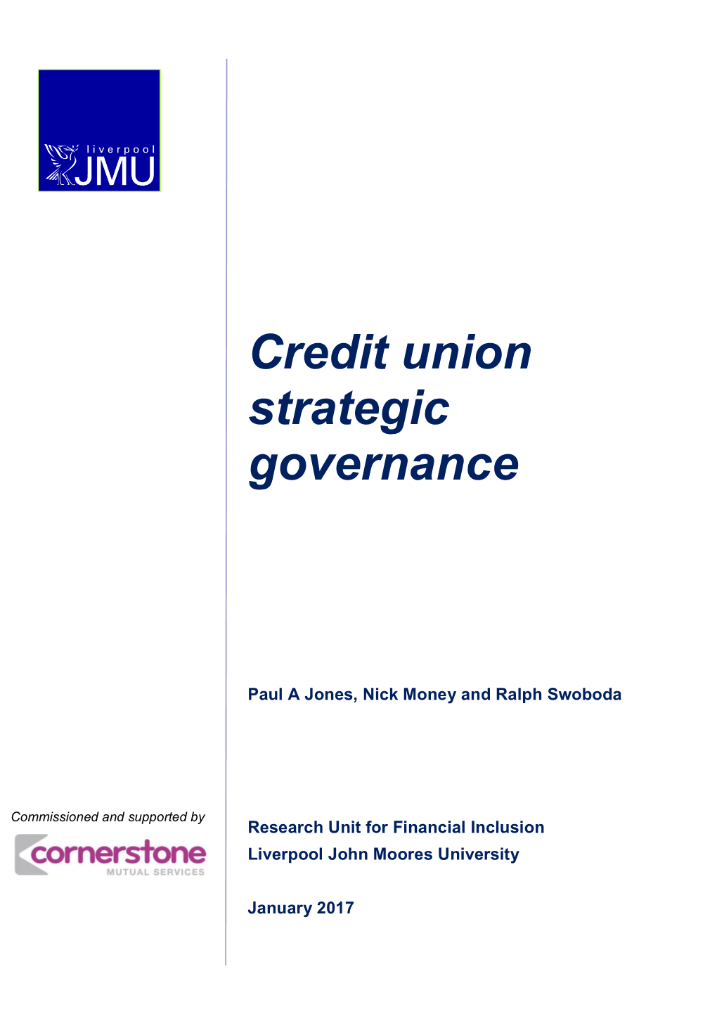 Credit Union Strategic Governance