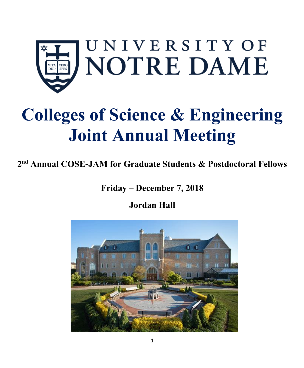 Colleges of Science & Engineering Joint Annual Meeting