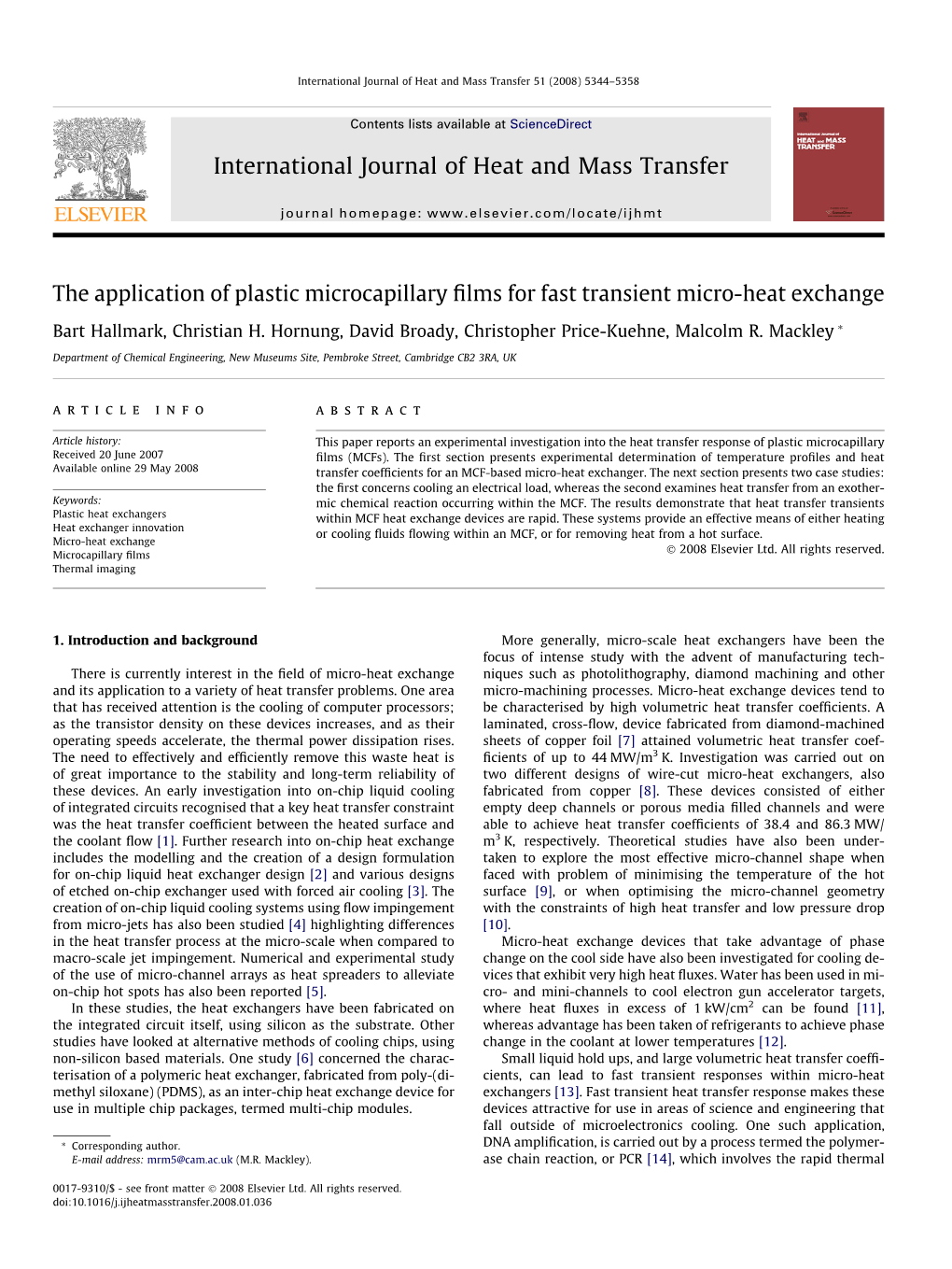 International Journal of Heat and Mass Transfer 51 (2008) 5344–5358