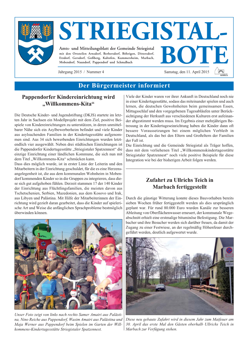 Striegistal-Bote April 2015