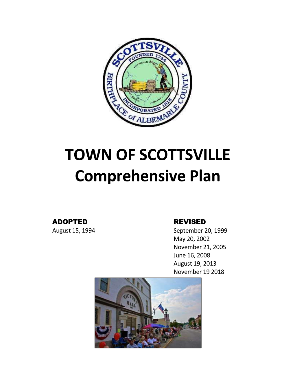 TOWN of SCOTTSVILLE Comprehensive Plan