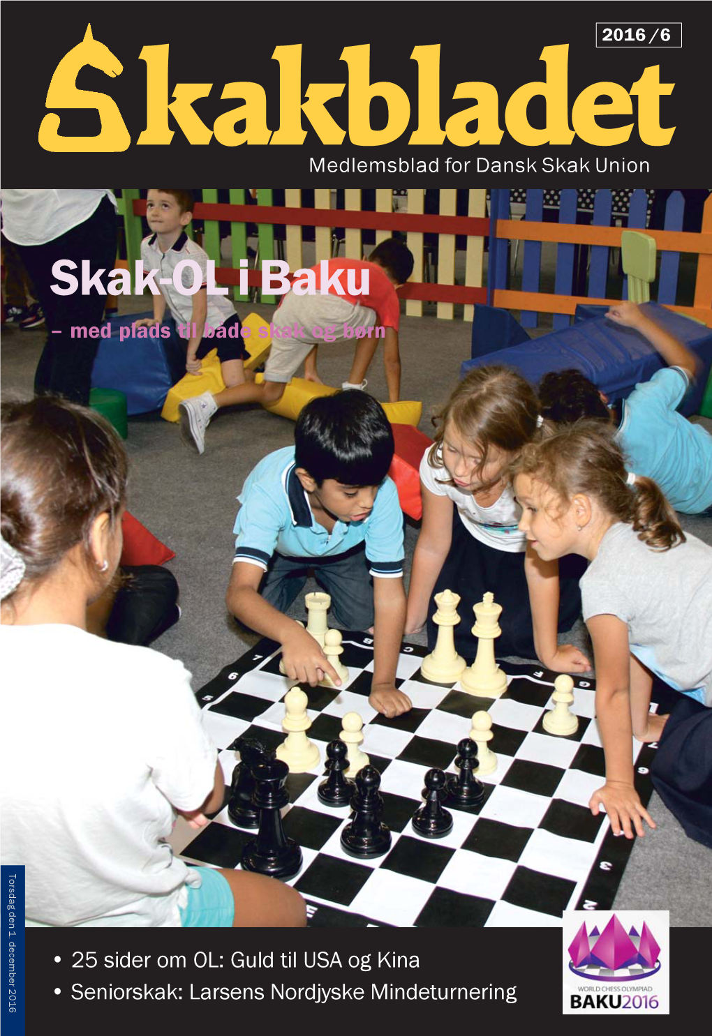 Skak-OL I Baku – Med Plads Til Både Skak Og Børn Torsdag Den 1