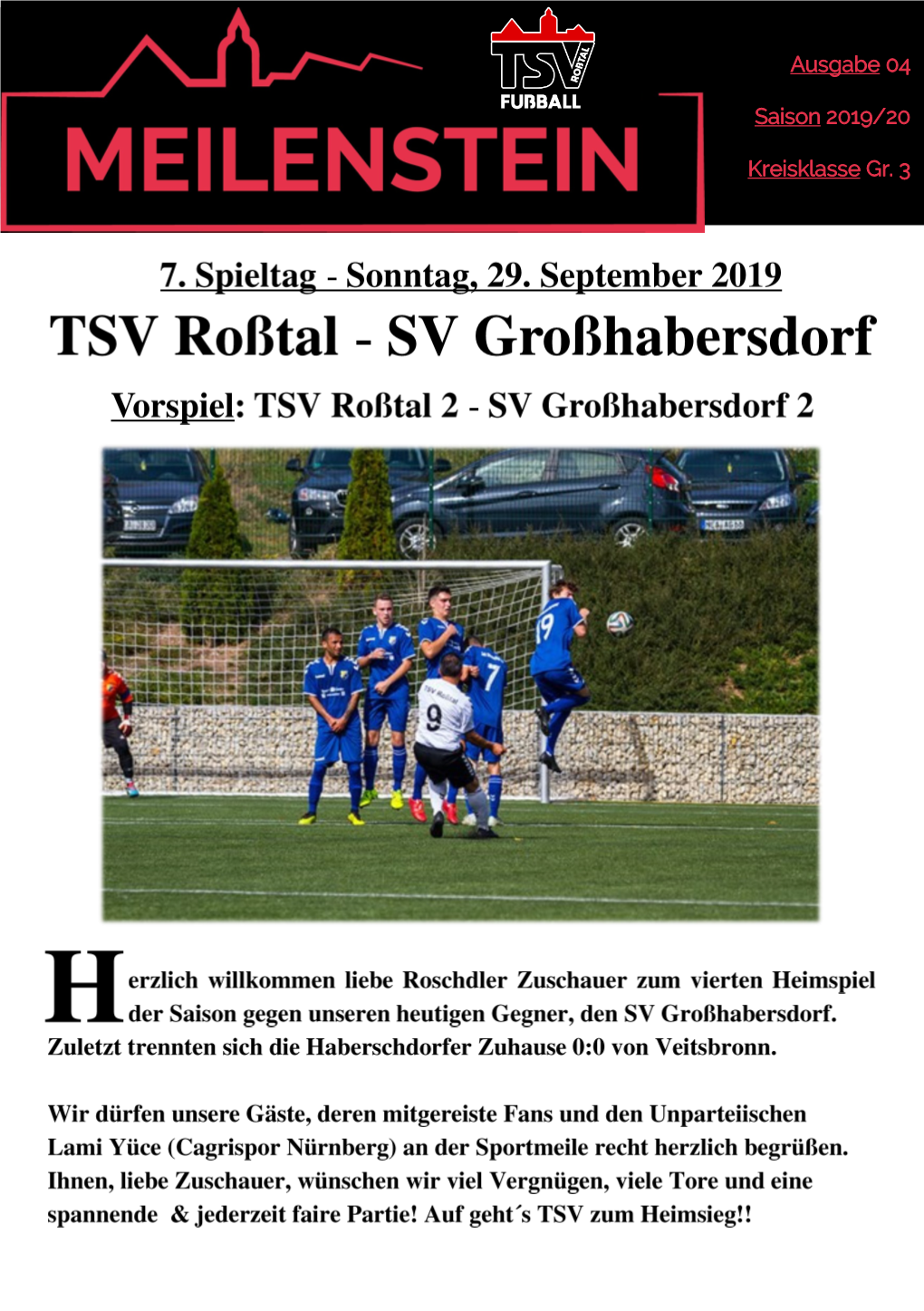 Ausgabe 04 Saison 2019/20 Kreisklasse Gr. 3