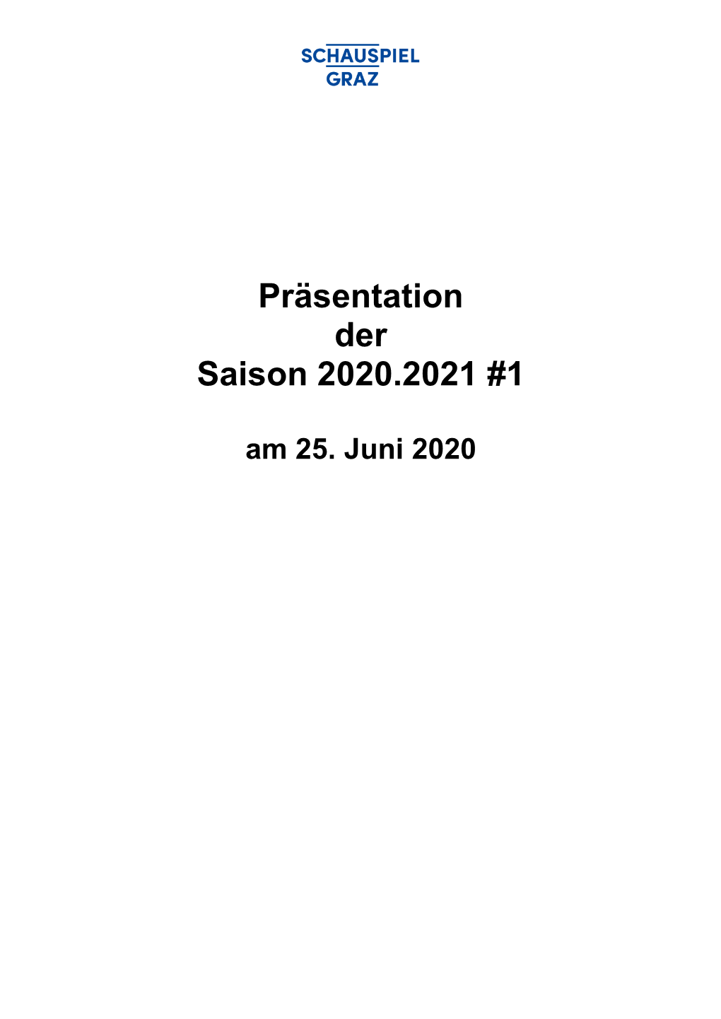 Präsentation Der Saison 2020.2021 #1