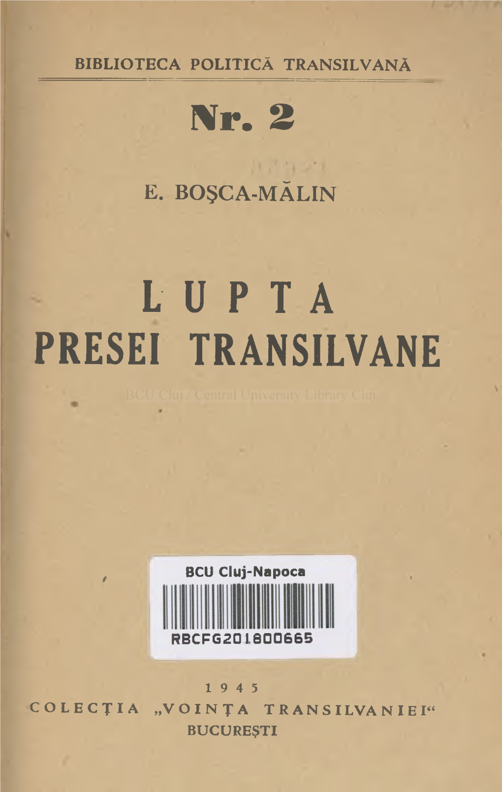 Lupta Presei Transilvane