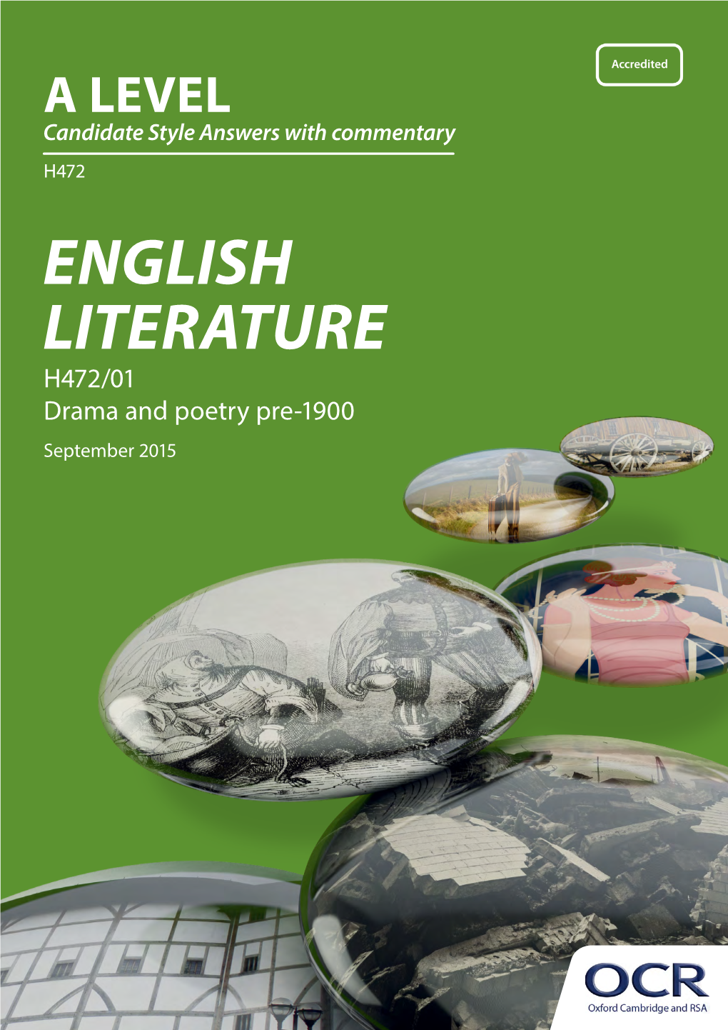 A Level GCE English Literature, Component 01 'Drama and Poetry Pre-1900'