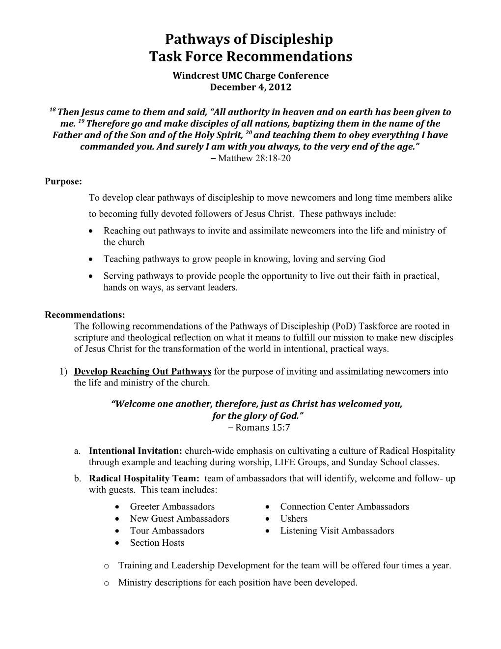 Pathways of Discipleship