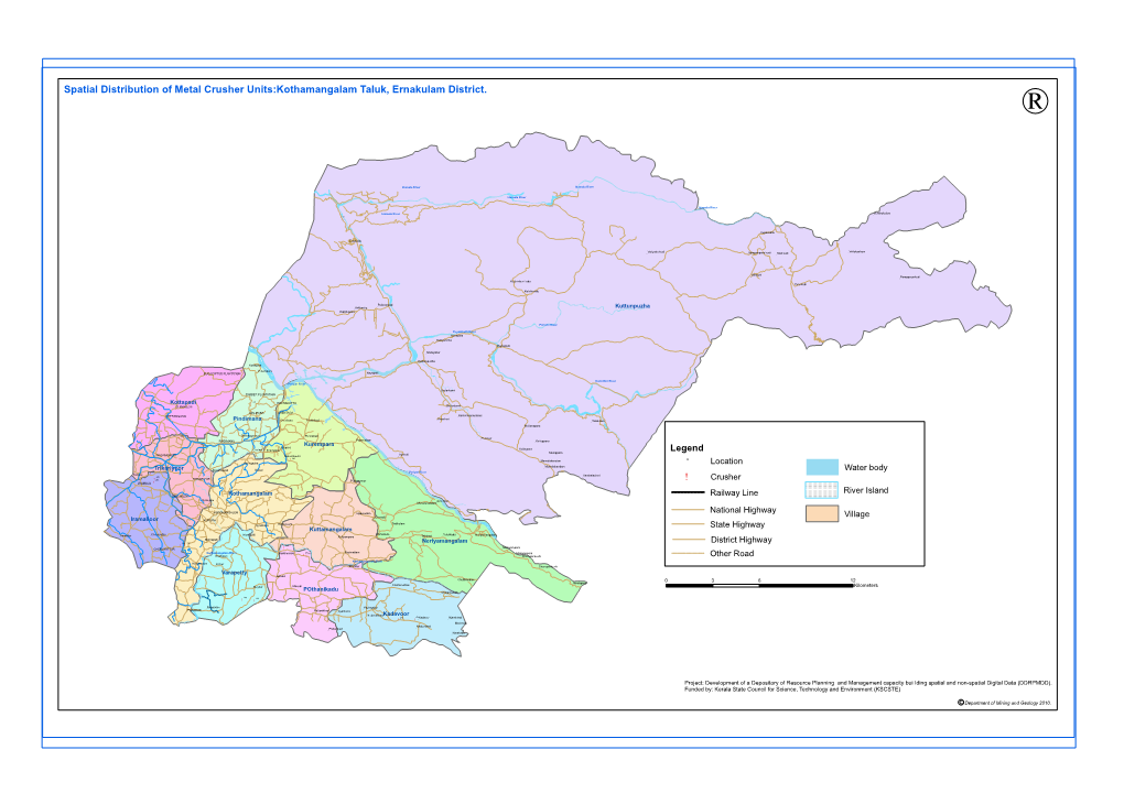 Spatial Distribution of Metal Crusher Units:Kothamangalam Taluk, Ernakulam District