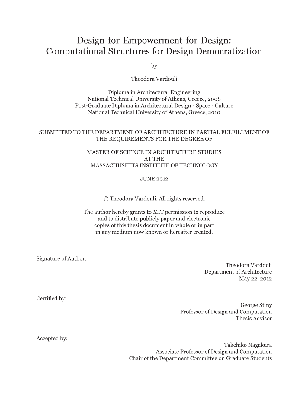 Computational Structures for Design Democratization