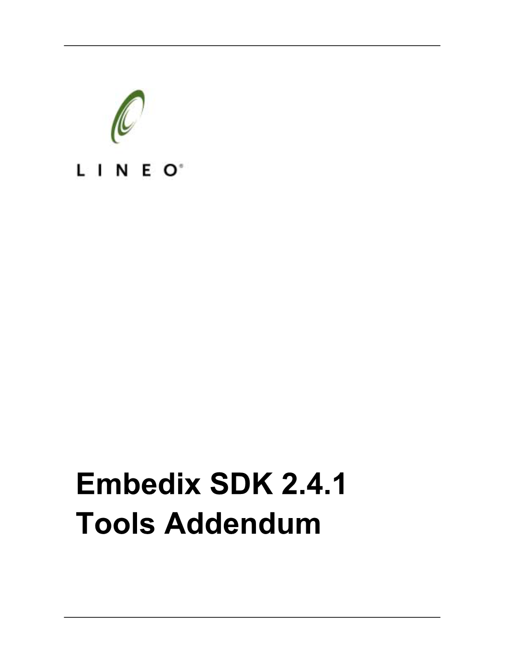 Embedix SDK 2.4.1 Tools Addendum