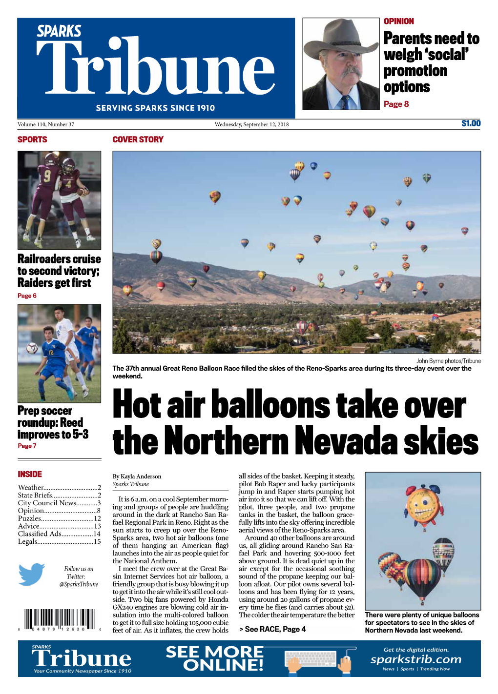Hot Air Balloons Take Over the Northern Nevada Skies