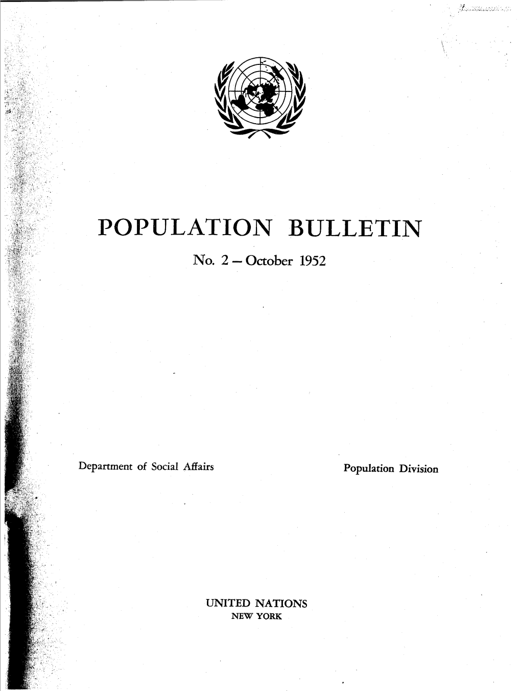 Population Bulletin of the United Nations