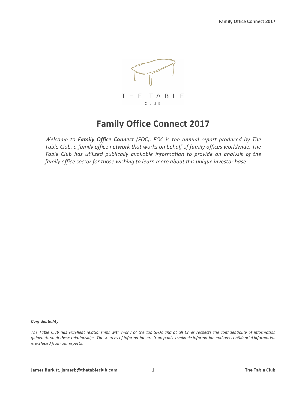 Family Office Connect 2017