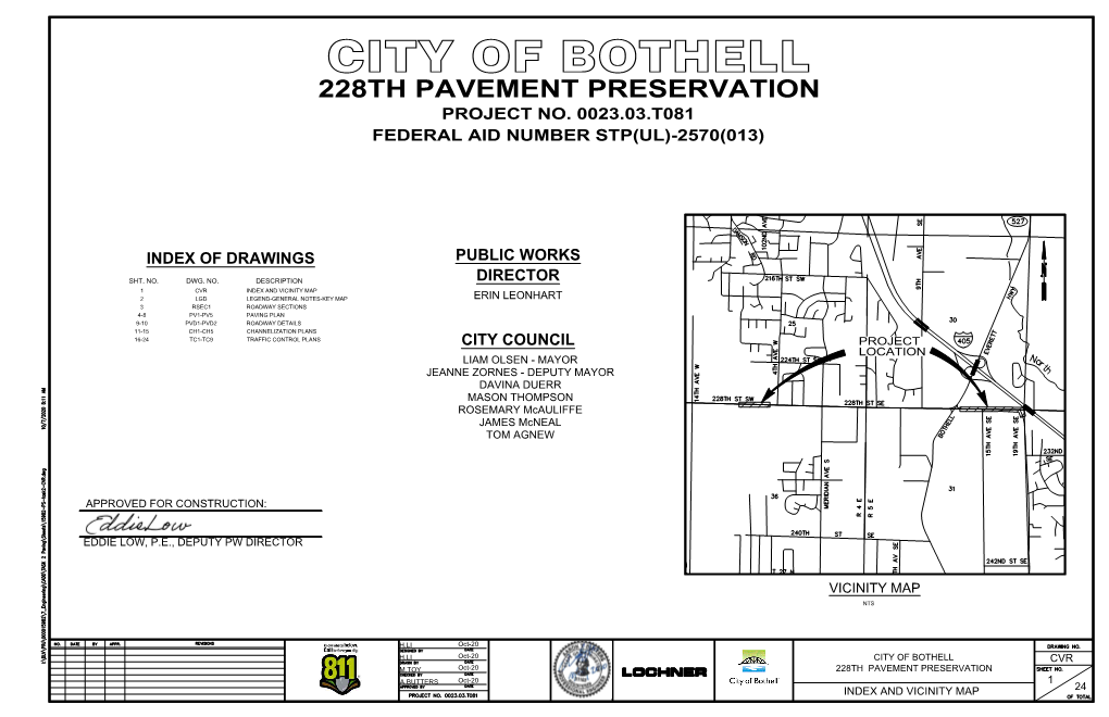 228Th Pavement Preservation Project No