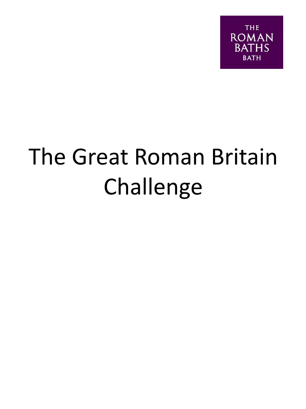 The Great Roman Britain Challenge Salve!