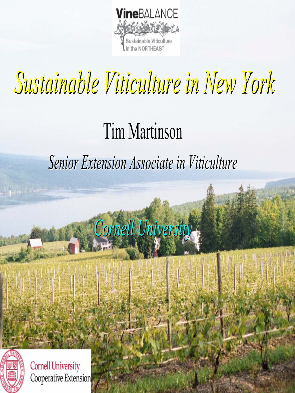 Developing Sustainable Viticulture Guidelines for NY/PA
