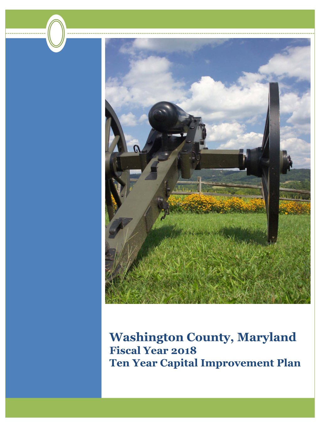 Washington County, Maryland Fiscal Year 2018 Ten Year Capital Improvement Plan