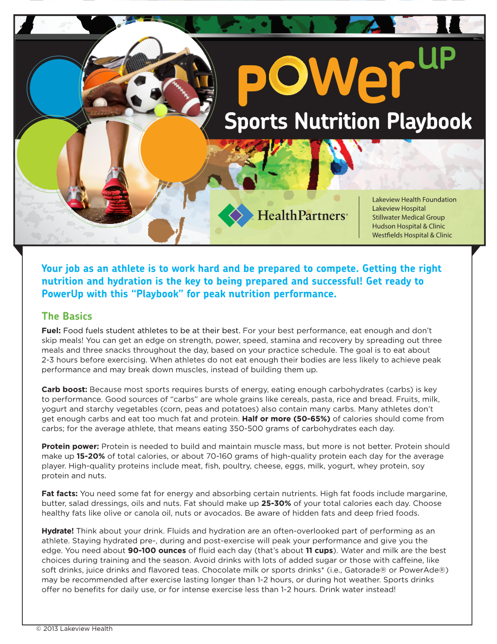 Sports Nutrition Playbook