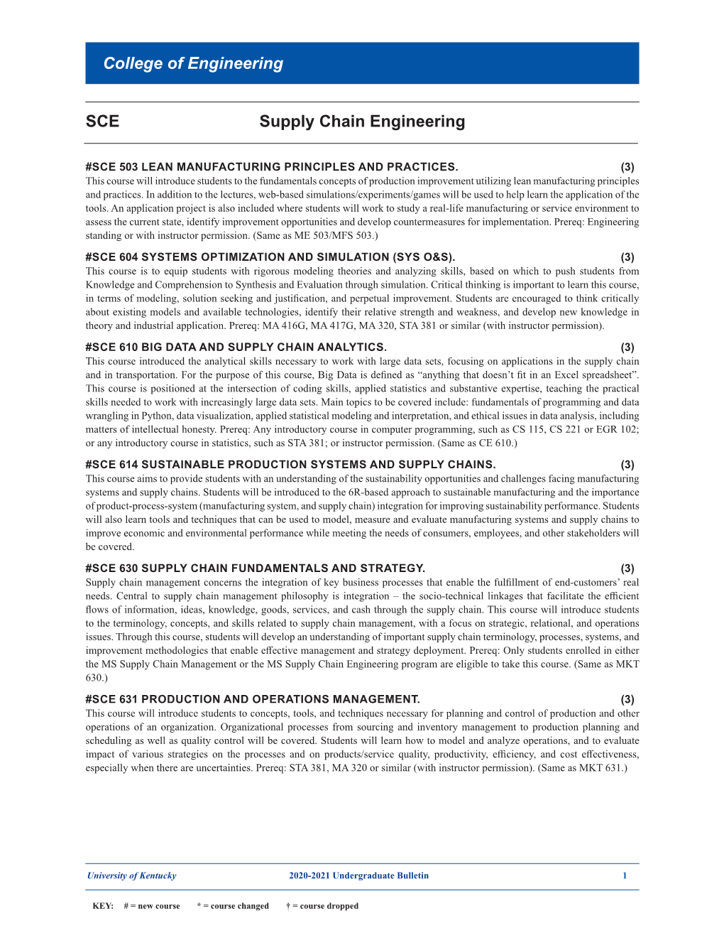 SCE Supply Chain Engineering