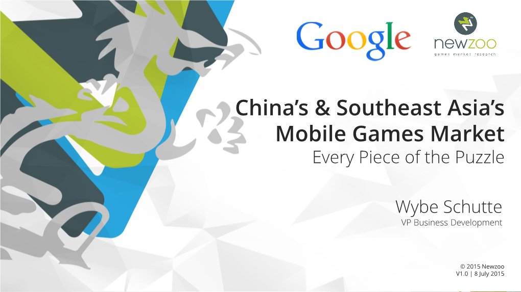 China's & Southeast Asia's Mobile Games Market