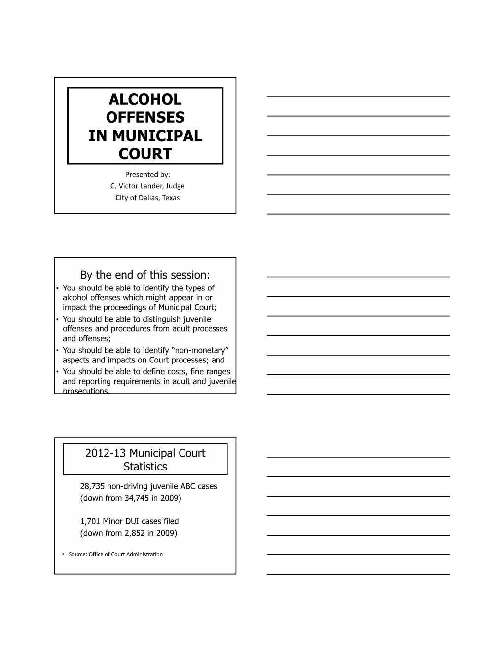 Alcohol Offenses in Municipal Court