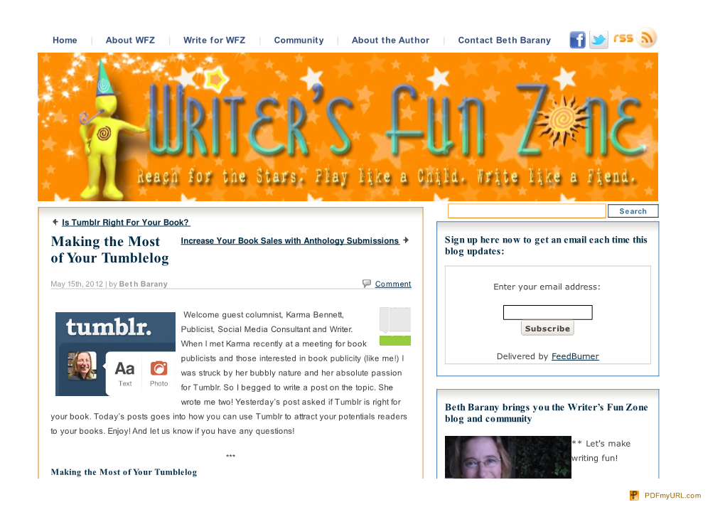 Writer's Fun Zone » Blog Archive » Making the Most