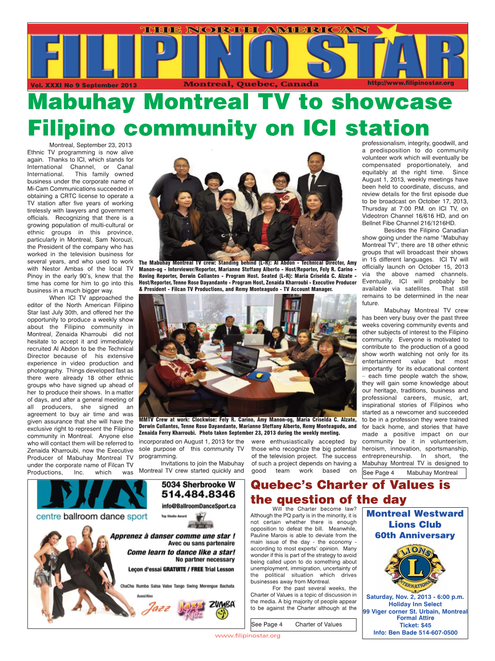 Mabuhay Montreal TV to Showcase Filipino Community on ICI Station