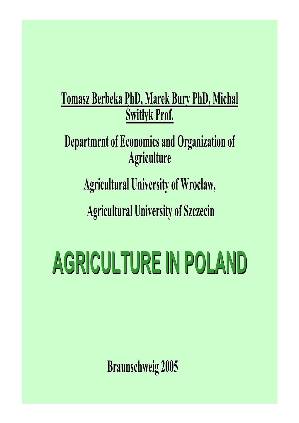 Agriculture in Poland