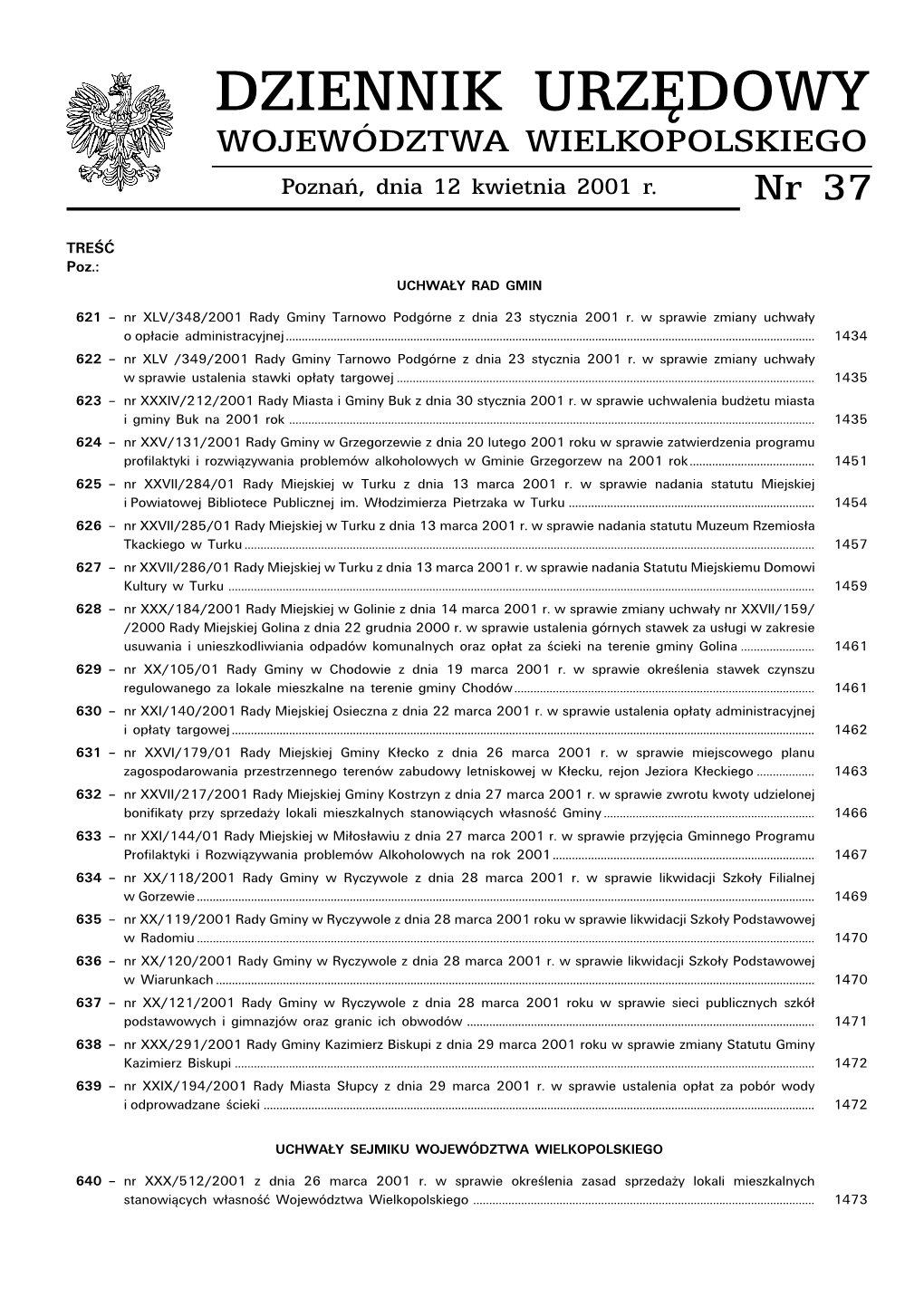 Dziennik Nr 37 2001.Pdf (2,09