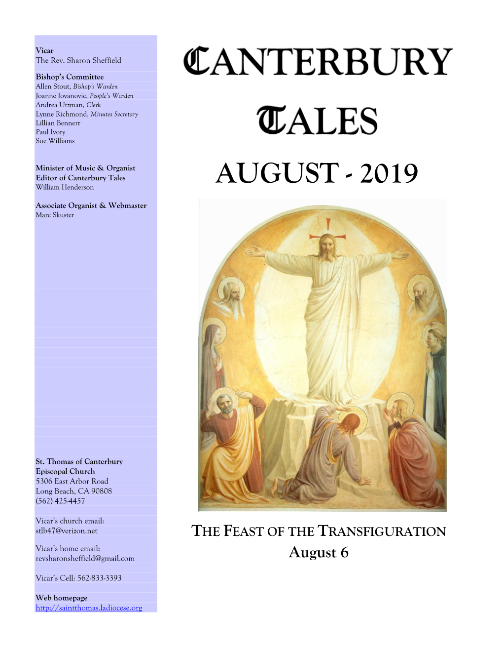 August 2019 Canterbury Tales