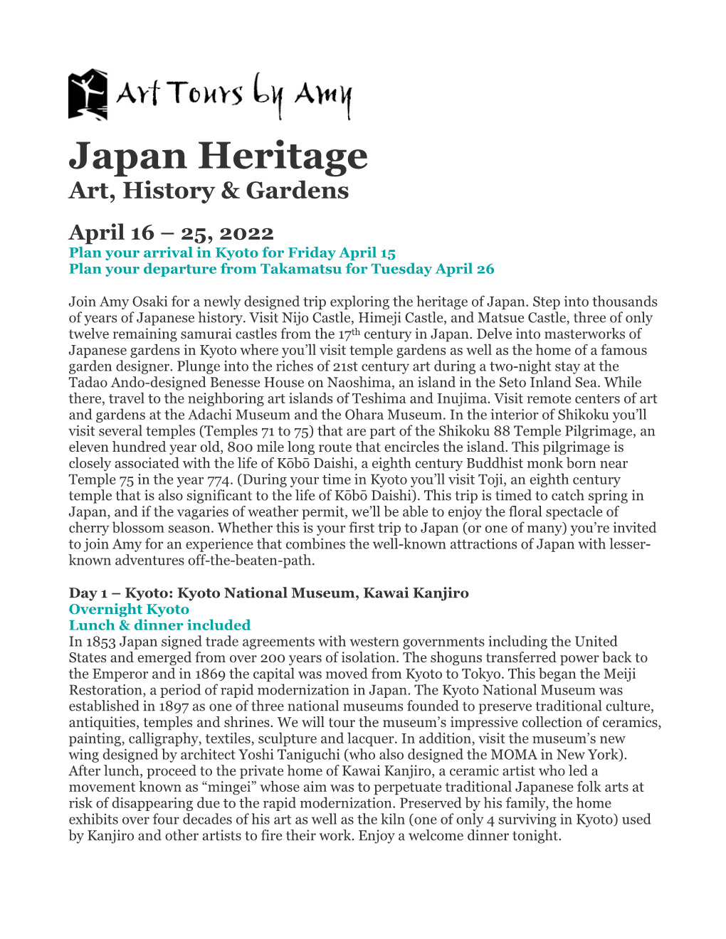 Japan Heritage Art, History & Gardens