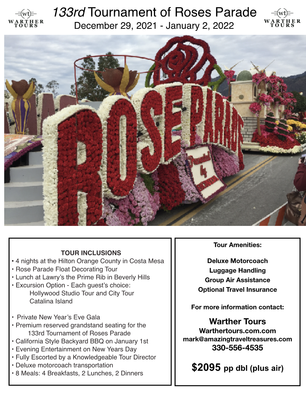 Rose Parade 2022 Warther