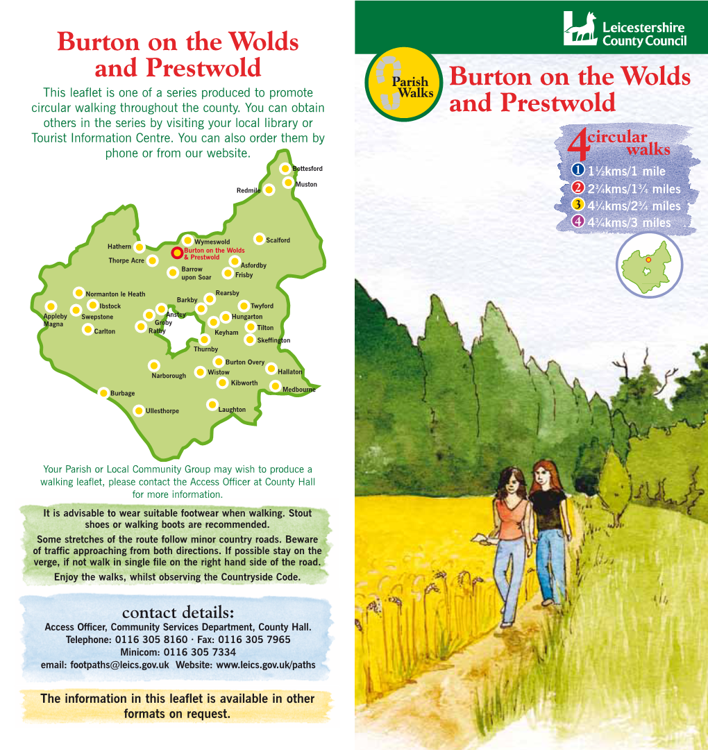 Burton on the Wolds and Prestwold Parish Walks