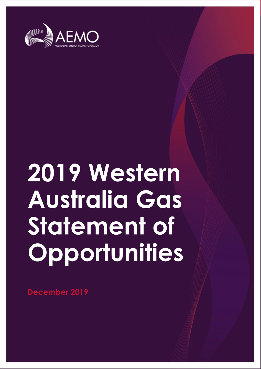 2019 Western Australia Gas Statement of Opportunities