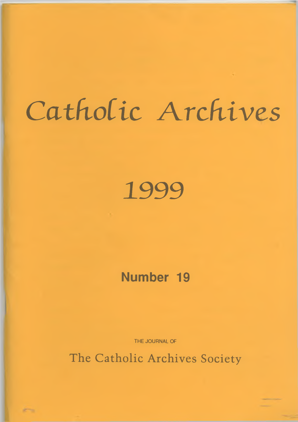 Catholic Archives 1999