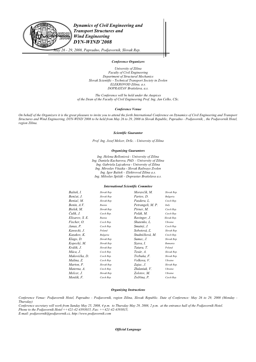 Transport Structures And