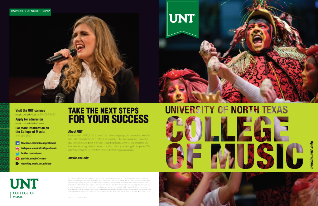 College of Music Viewbook