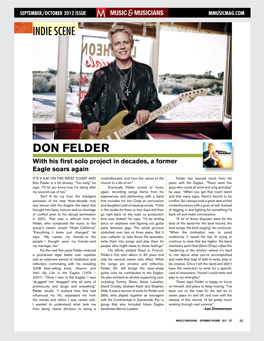 Don Felder with His First Solo Project in Decades, a Former Eagle Soars Again