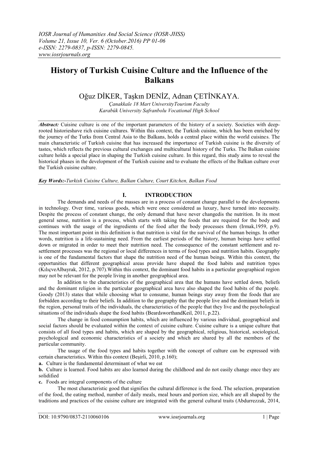 History of Turkish Cuisine Culture and the Influence of the Balkans