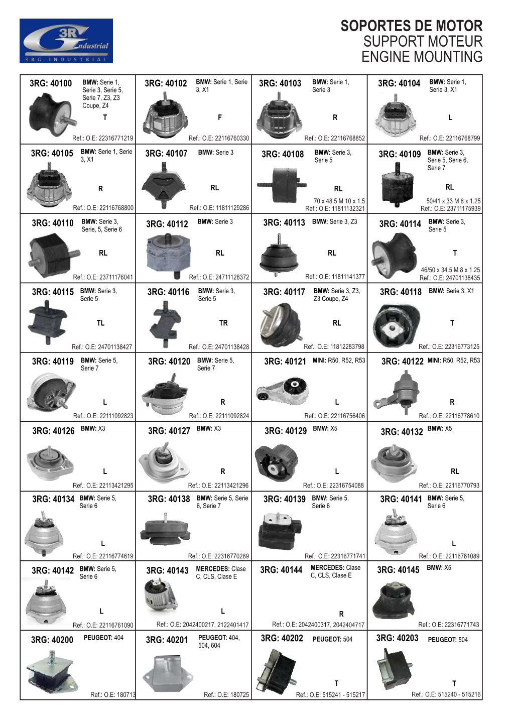 Soportes De Motor Support Moteur Engine Mounting