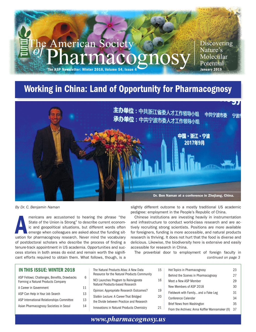 The American Society of Pharmacognosy