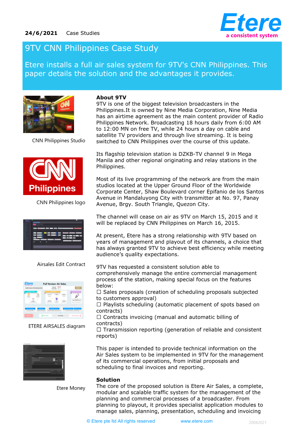 9TV CNN Philippines Case Study