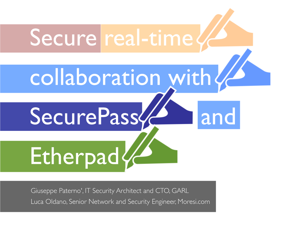 Secure Real-Time Collaboration with Securepass and Etherpad