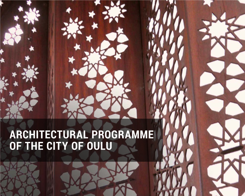 Architectural Programme of the City of Oulu 2