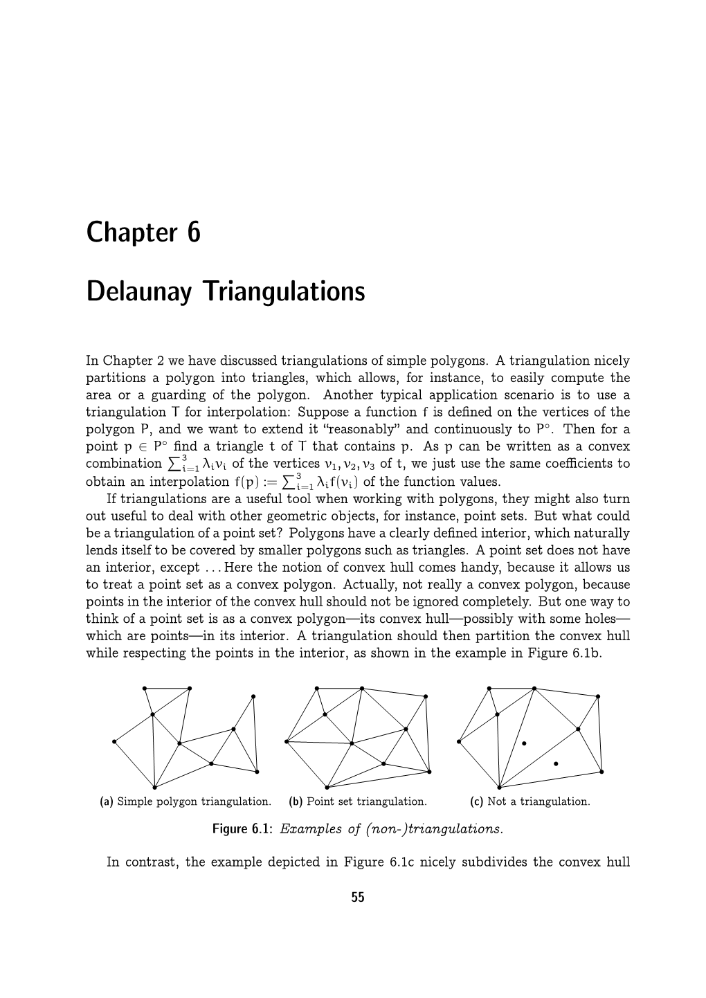 Chapter 6 Delaunay Triangulations