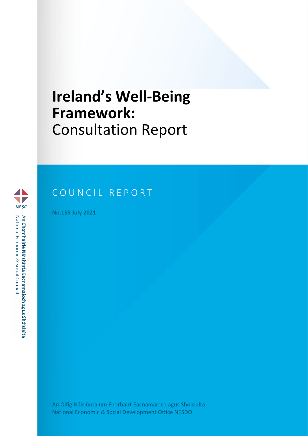 Ireland's Well-Being Framework: Consultation Report