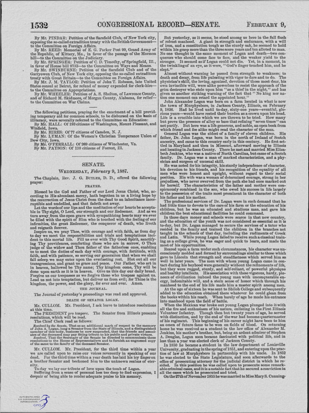 Congressional Record-Senate. February 9