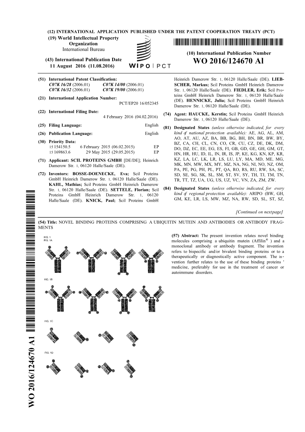 WO 2016/124670 Al 11 August 2016 (11.08.2016) P O P C T