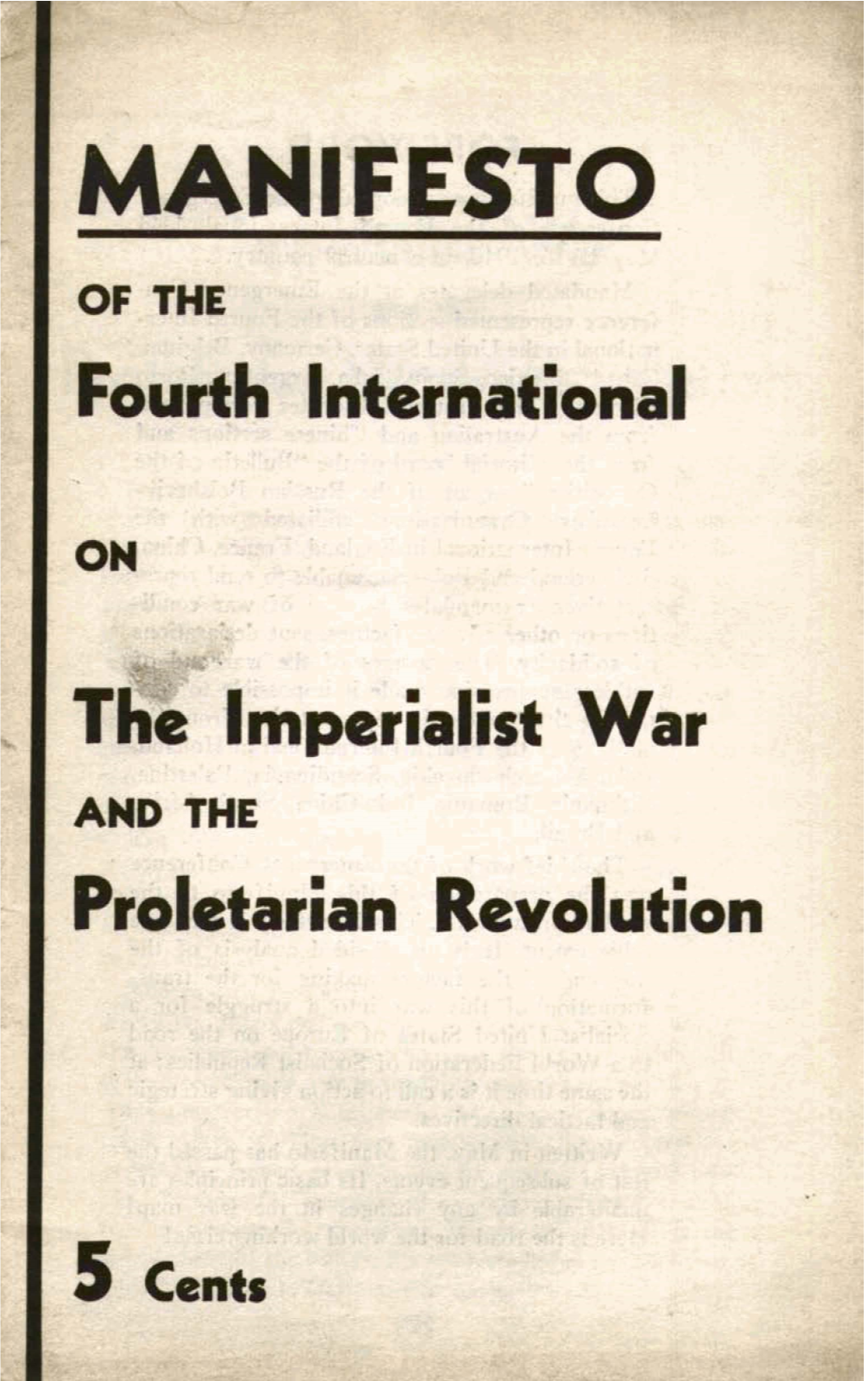 The Lhpcrialirt Hletarian Revolution