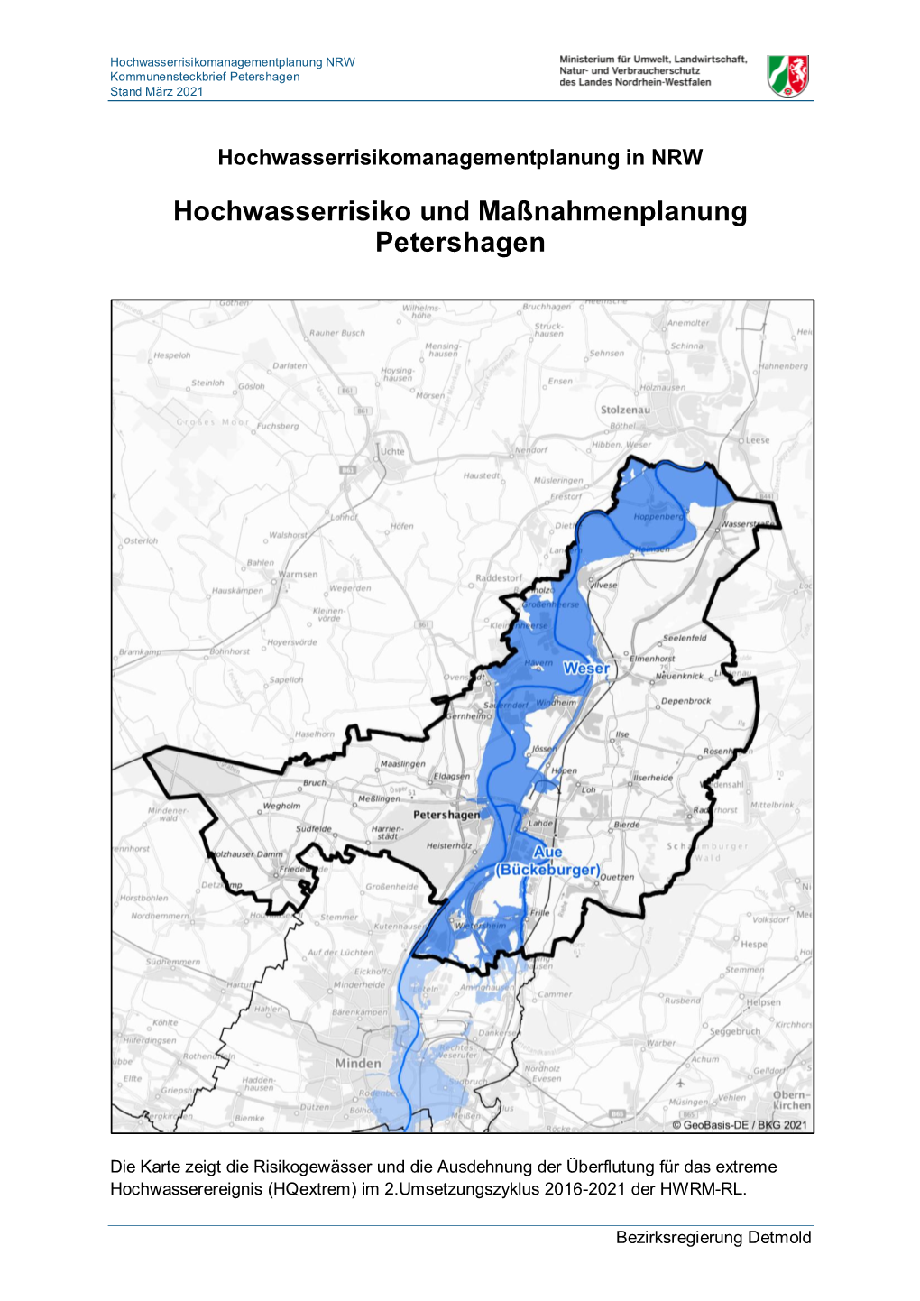 Hochwasserrisiko Und Maßnahmenplanung Petershagen